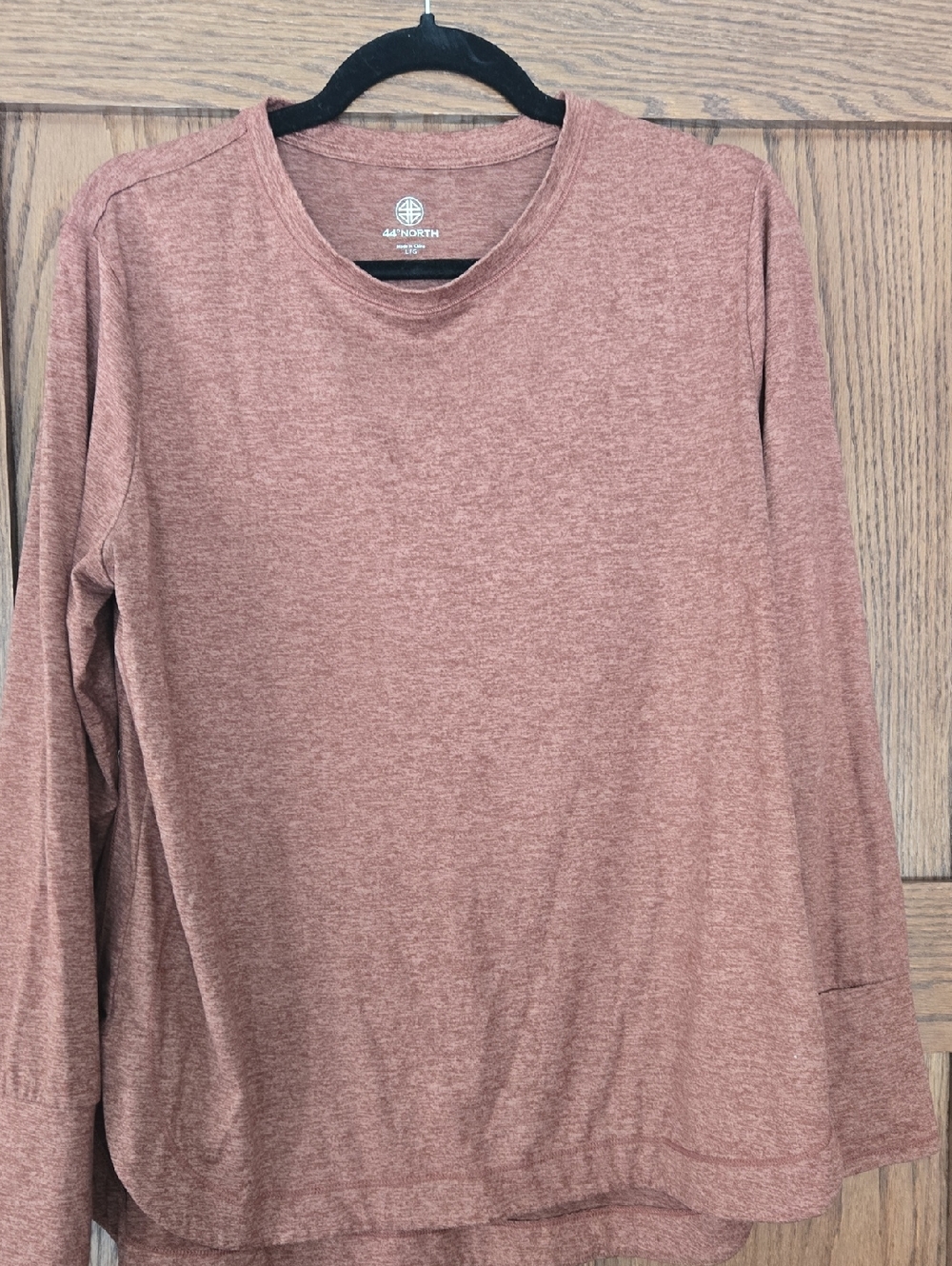 44° North Heathered Rust Long Sleeve Tee